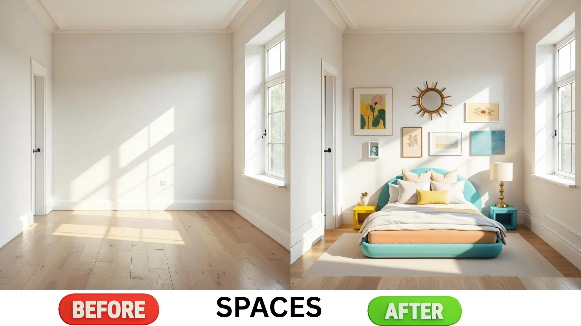 Empty Space → Designed Room